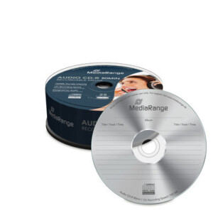 MediaRange AUDIO CD-R 52x 80min Cake 25
