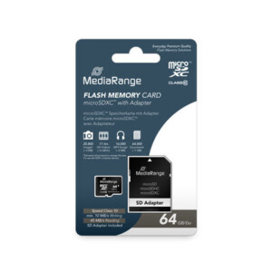 MediaRange Micro SDXC Memorycard Class 10 64GB