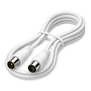 MediaRange Antenna cable, Coax plug/Coax socket, 75 Ohm, 1.5m