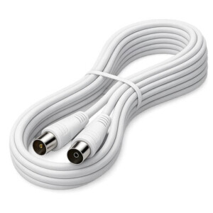 MediaRange Antenna cable, 75 Ohm, Coax plug to Coax socket, 3.0m