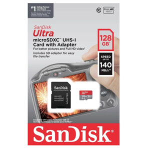SanDisk  Ultra microSDXC 128GB With Adapter Class 10 A1