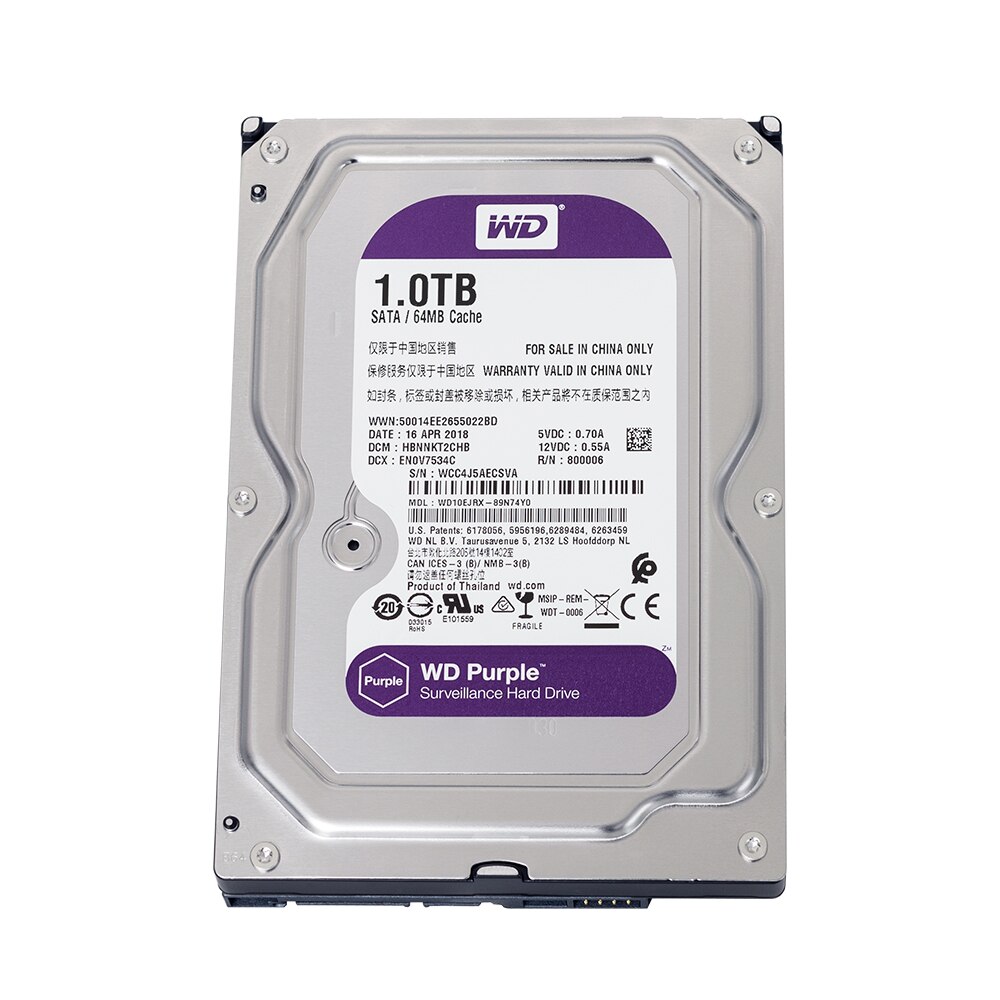 (3 pack)Western Digital 4TB WD Purple shops Surveillance Internal HDD