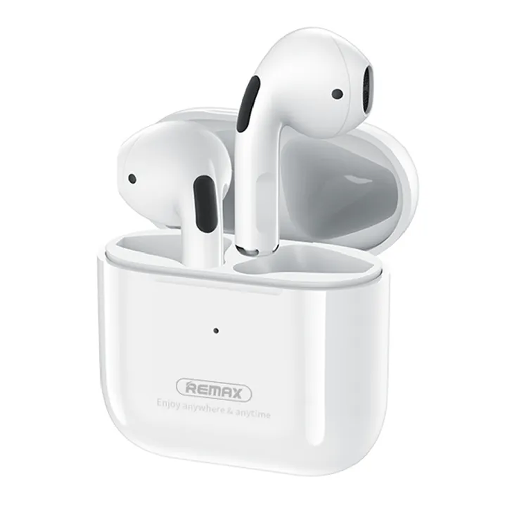 Remax TWS Wireless Bluetooth Headphones 5.0 With Mic Charging Box White