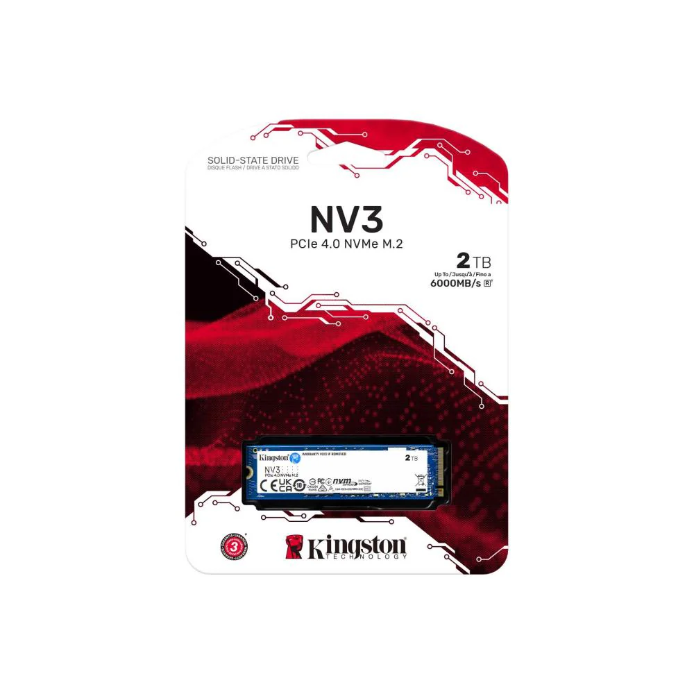 Kingston NV3 SSD 2TB M2 Pcie 4.0 Nvme