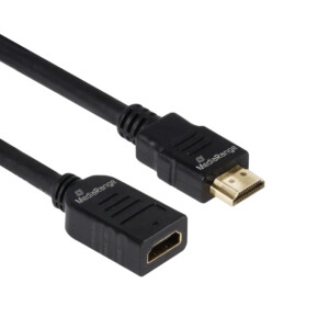 MediaRange HDMI™ Premium High Speed Ethernet Extension Cable, 18 Gbps, 2.0m, Black