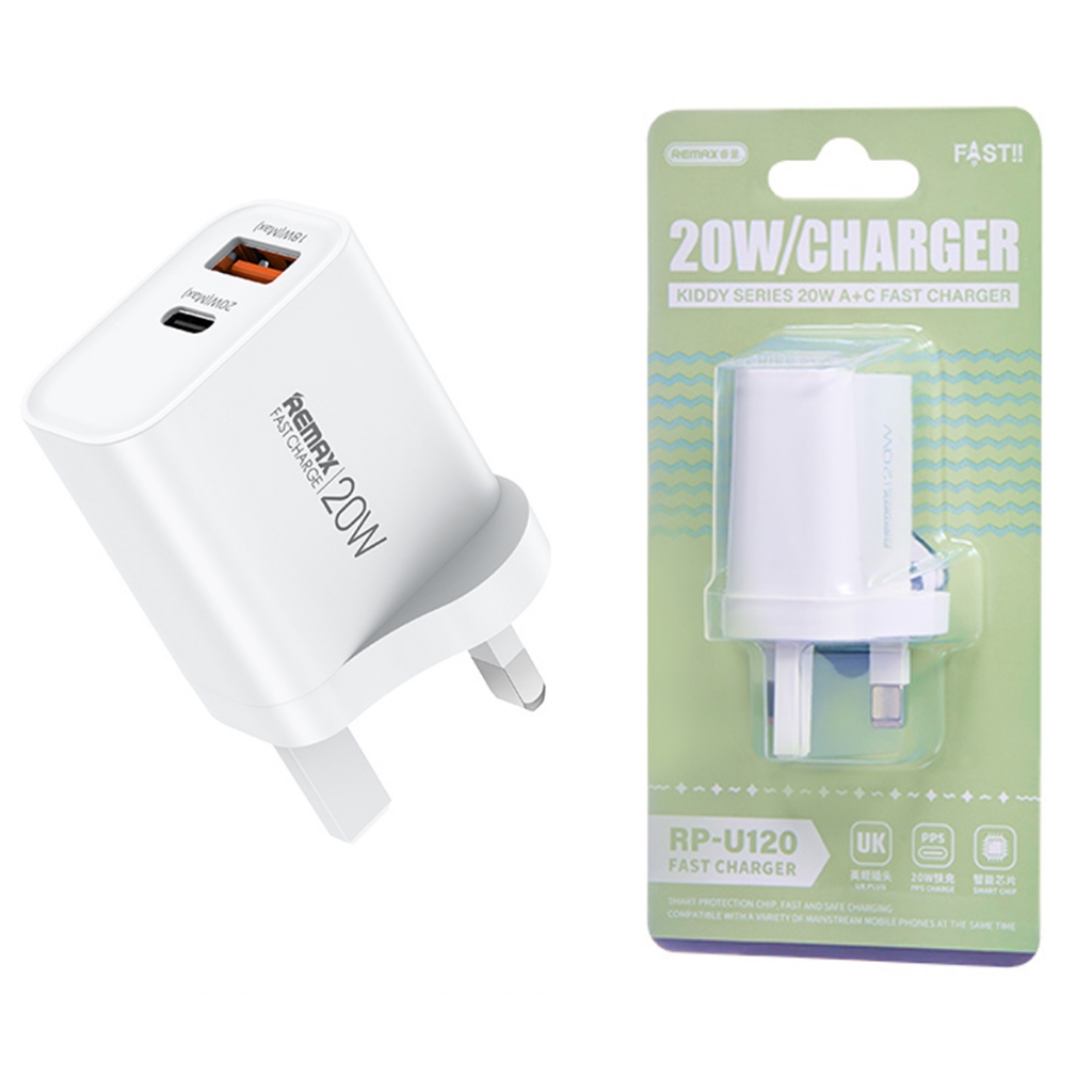Remax RP-U120 UK Fast Charger 20W