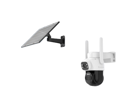 Vstarcam outdoor camera 2 lens WIFI with solar panel IP66 waterproof