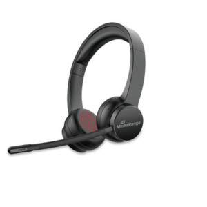 MediaRange Wireless ENC Stereo Headset with rotatable microphone arm