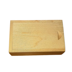 Wooden rectangle USB Box Maple