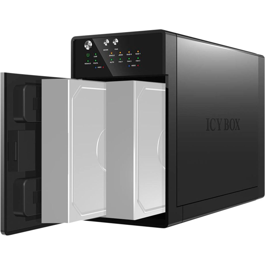 Icy Box IB-RD3620SU3 2-Bay External RAID Enclosure for 3.5 inch SATA HDD