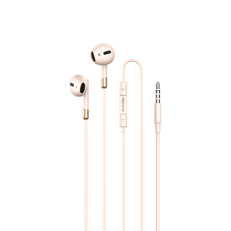 Remax 3.5mm Semi-In-Ear Metal Wired Headphones